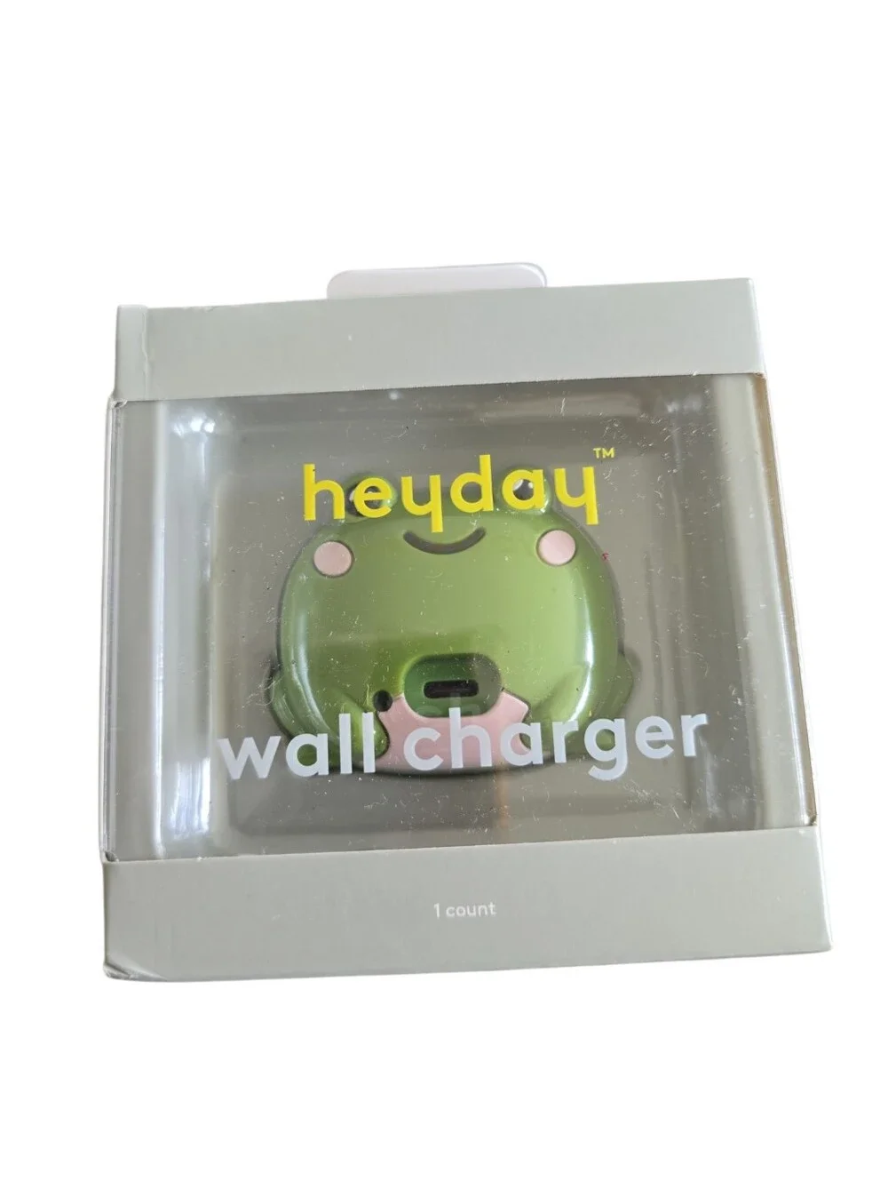 Heyday Frog USB-C Wall Charger Cute Green Fast Charger NWT